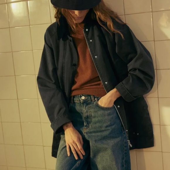 Mango Waxed Effect Parka Small - Picture 4 of 16